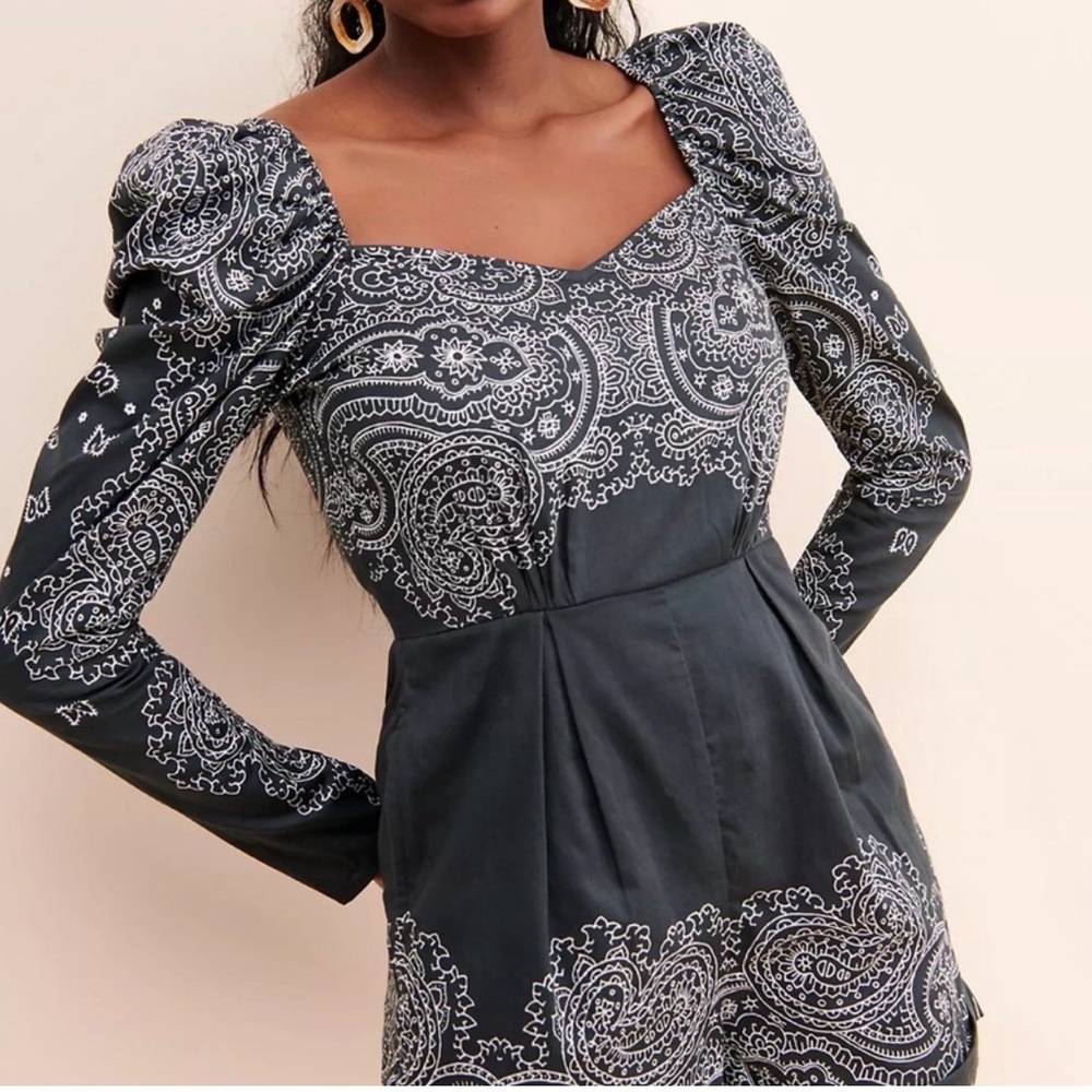 Anthropologie Rocco Sky bandanna romper